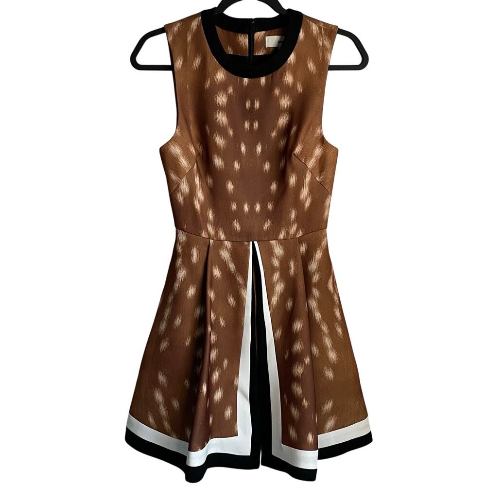 Cameo Fawn Mini Dress Fit and Flare Sleeveless Forest Fairy Cosplay Sz XS Brown
